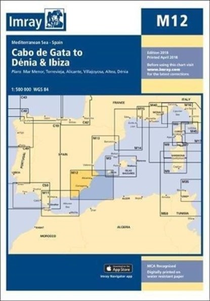 Imray Chart M12, Imray - Paperback - 9781786790163