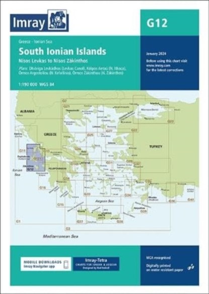 G12 South Ionian Islands, Imray - Gebonden - 9781786795458