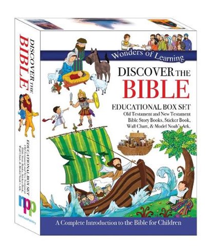 Wonders of Learning Box Set - Old & New Testament Reference Books, Sticker Book, Colouring Wall Chart and Model Ark Kit, Parade Publishing North - Paperback - 9781786901378