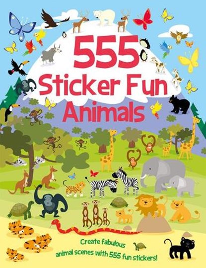 555 Sticker Fun - Animals Activity Book, Susan Mayes - Paperback - 9781787008502