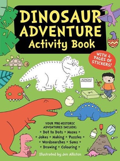 Dinosaur Adventure Activity Book, Jen Alliston - Paperback - 9781787080058