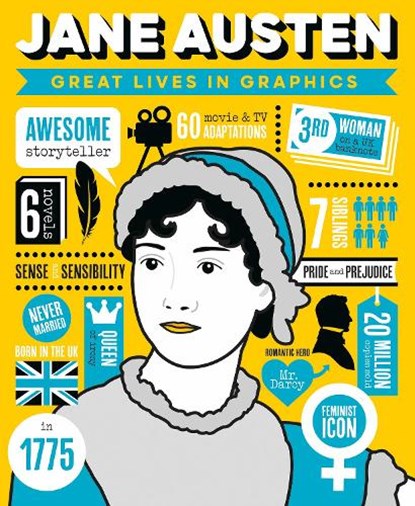Great Lives in Graphics: Jane Austen, GMC Editors - Gebonden - 9781787081116