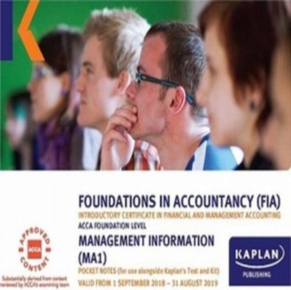 MA1 - MANAGEMENT INFORMATION - POCKET NOTES, Kaplan Publishing - Paperback - 9781787403451