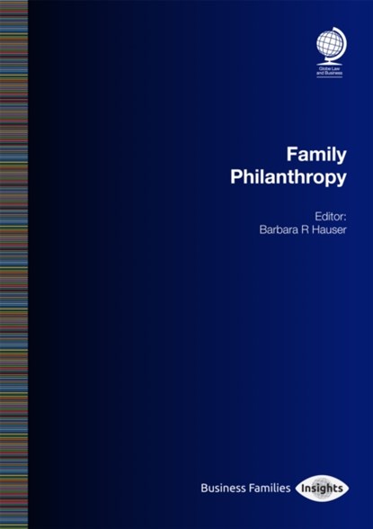 Family Philanthropy, Barbara R Hauser - Paperback - 9781787425187