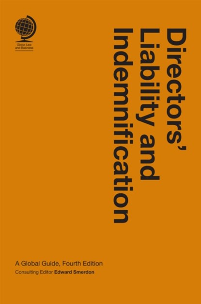 Directors' Liability and Indemnification, SMERDON,  Edward - Gebonden - 9781787428362