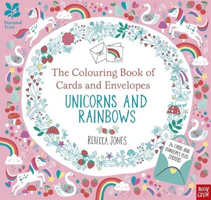 National Trust: The Colouring Book of Cards and Envelopes – Unicorns and Rainbows, niet bekend - Paperback - 9781788000895