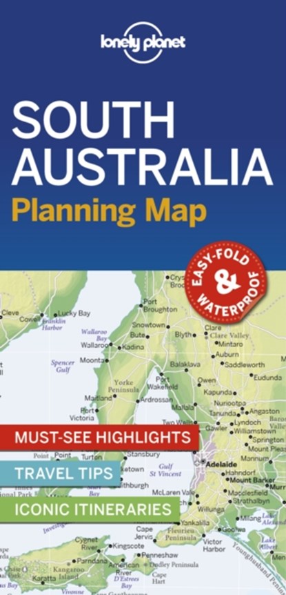 Lonely Planet South Australia Planning Map, Lonely Planet - Gebonden Paperback - 9781788686075