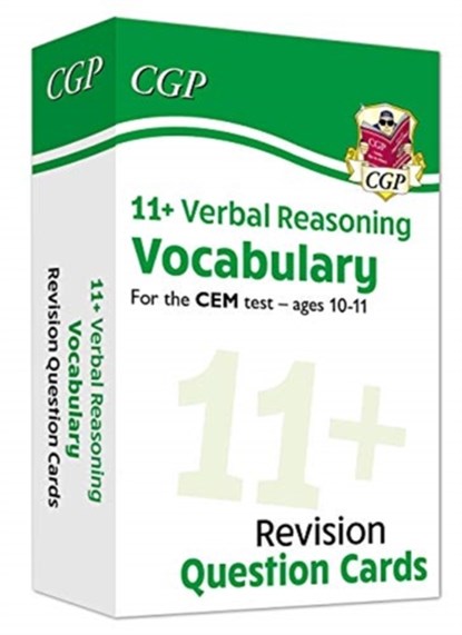 11+ CEM Revision Question Cards: Verbal Reasoning Vocabulary - Ages 10-11, CGP Books - Gebonden - 9781789085365