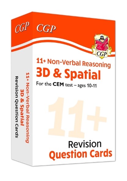 11+ CEM Revision Question Cards: Non-Verbal Reasoning 3D & Spatial - Ages 10-11, CGP Books - Gebonden - 9781789085419