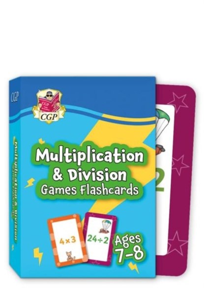 Multiplication & Division Games Flashcards for Ages 7-8 (Year 3), CGP Books - Gebonden - 9781789088212