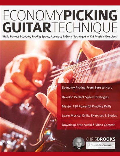 Economy Picking Guitar Technique, Chris Brooks - Paperback - 9781789333718