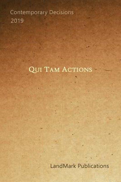 Qui Tam Actions, Landmark Publications - Paperback - 9781791935757