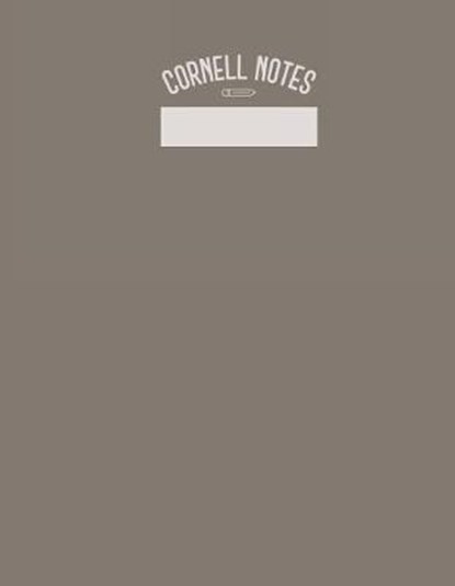 Cornell Notes, Spencer West - Paperback - 9781794623590