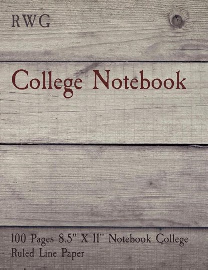 College Notebook, Rwg - Paperback - 9781794814738
