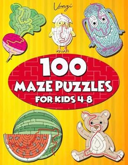 100 Maze Puzzles for Kids 4-8: Maze Activity Book for Kids. Great for Developing Problem Solving Skills, Spatial Awareness, and Critical Thinking Ski, PRESS,  Vunzi - Paperback - 9781795053662