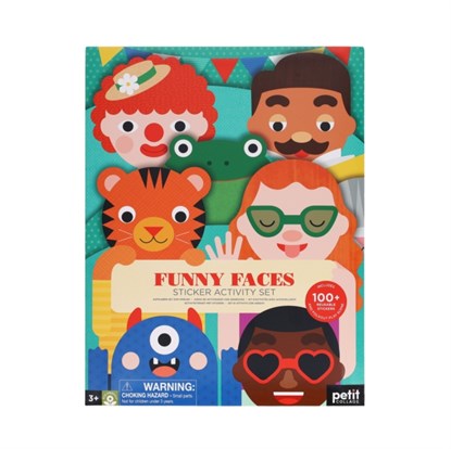 Sticker Activity Set: Funny Faces, Petit Collage - Paperback - 9781797229331