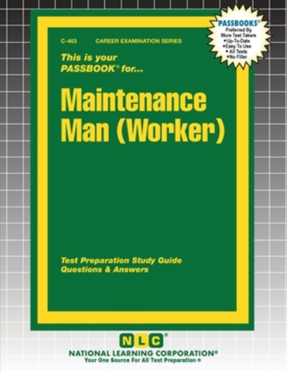 Maintenance Man (Worker), Passbooks - Paperback - 9781799304630