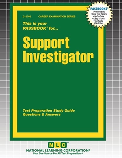 Support Investigator, Passbooks - Paperback - 9781799327653