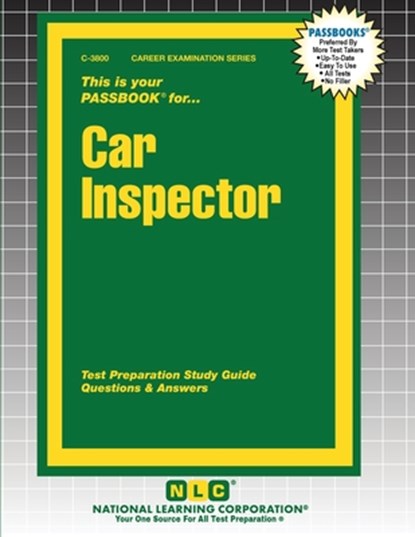 Car Inspector, Passbooks - Paperback - 9781799338000