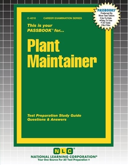 Plant Maintainer, Passbooks - Paperback - 9781799342106