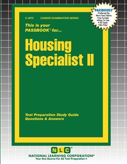 Housing Specialist II, Passbooks - Paperback - 9781799349754