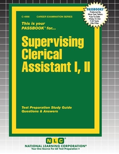 Supervising Clerical Assistant I, II, Passbooks - Paperback - 9781799349983