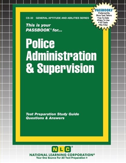 Police Administration & Supervision, Passbooks - Paperback - 9781799367321