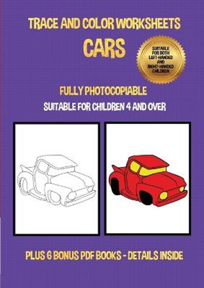 Trace and color worksheets (Cars), MANNING,  James - Paperback - 9781800275034