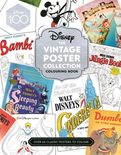 Disney The Vintage Poster Collection Colouring Book, Walt Disney - Paperback - 9781800784390