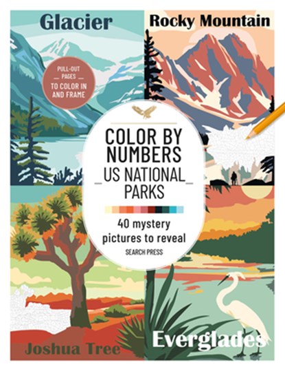 Color by Numbers: US National Parks, Search Press - Paperback - 9781800924604