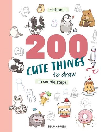 200 Cute Things to Draw, Yishan Li - Paperback - 9781800924642