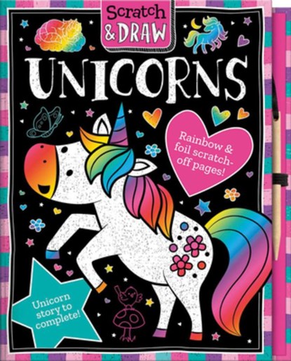 SCRATCH & DRAW UNICORNS, Lisa Regan - Gebonden - 9781801055505