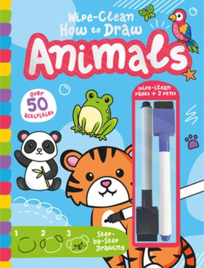 Wipe-Clean How to Draw Animals, Jenny Copper - Gebonden - 9781801059190