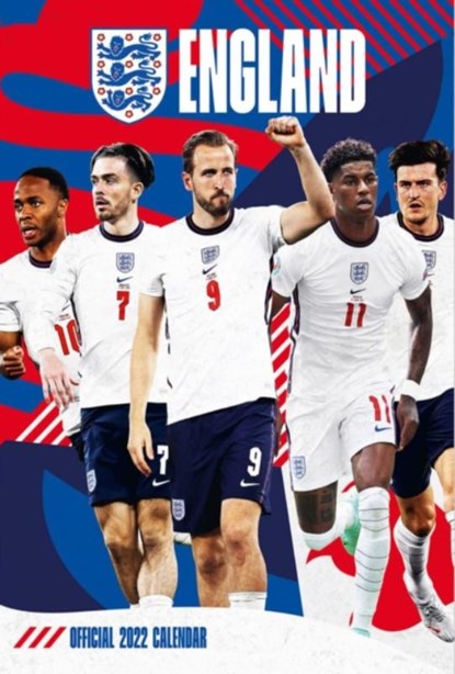 The Official England Men Football A3 Calendar 2022, niet bekend - Paperback - 9781801220361