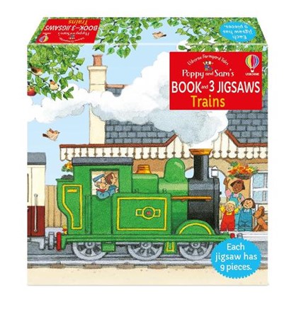 Poppy and Sam's Book and 3 Jigsaws: Trains, Heather Amery - Paperback - 9781801318488
