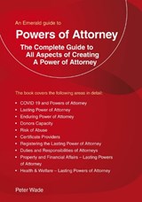 An Emerald Guide to Powers of Attorney - Peter Wade - 9781802361438