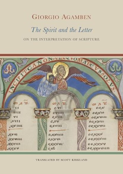 The Spirit and the Letter, Giorgio Agamben - Gebonden - 9781803096407