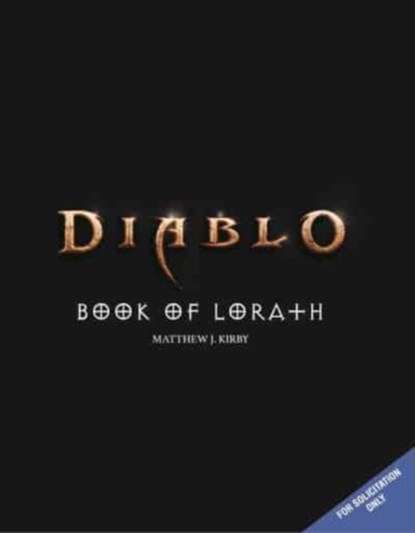 Diablo: Book of Lorath, Matthew J. Kirby - Paperback - 9781803365961