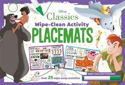 Disney Classics: Wipe-Clean Activity Placemats, Walt Disney - Paperback - 9781803687117