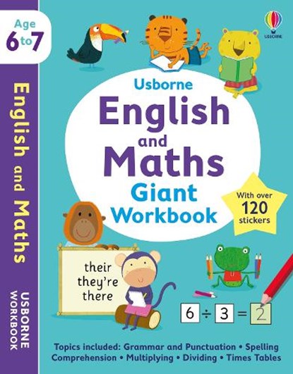Usborne English and Maths Giant Workbook 6-7, Holly Bathie ; Jessica Greenwell ; Jane Bingham ; Caroline Young - Paperback - 9781803704395
