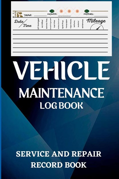 Vehicle Maintenance Log Book, Tate Amro - Paperback - 9781803852324