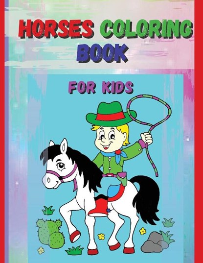 Horses Coloring Book For Kids, Stela - Paperback - 9781803895826