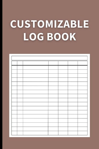 Customizable Log Book, Anastasia Finca - Paperback - 9781803932248
