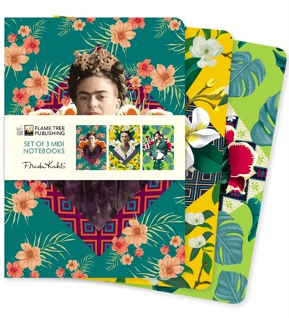 Frida Kahlo Set of 3 Midi Notebooks, Flame Tree Studio - Overig - 9781804172186