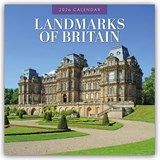 Landmarks of Britain 2026 Square Wall Calendar - Red Robin - 9781804429587