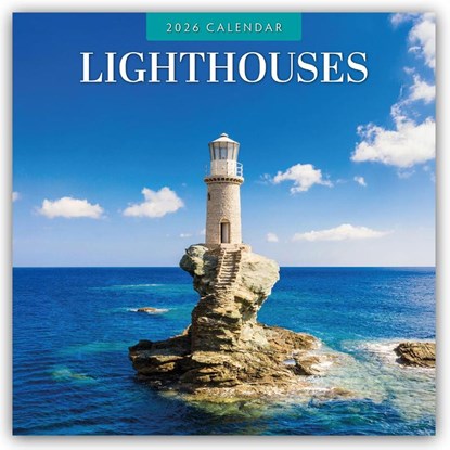 Lighthouses 2026 Square Wall Calendar, Red Robin - Paperback - 9781804429594