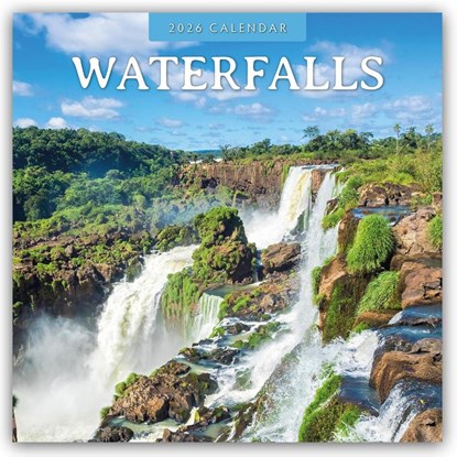 Waterfalls 2026 Square Wall Calendar, Red Robin - Paperback - 9781804429990