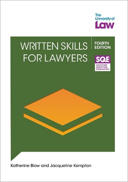 SQE2 - Written Skills for Lawyers 4e, Katharine Blow - Paperback - 9781805020912