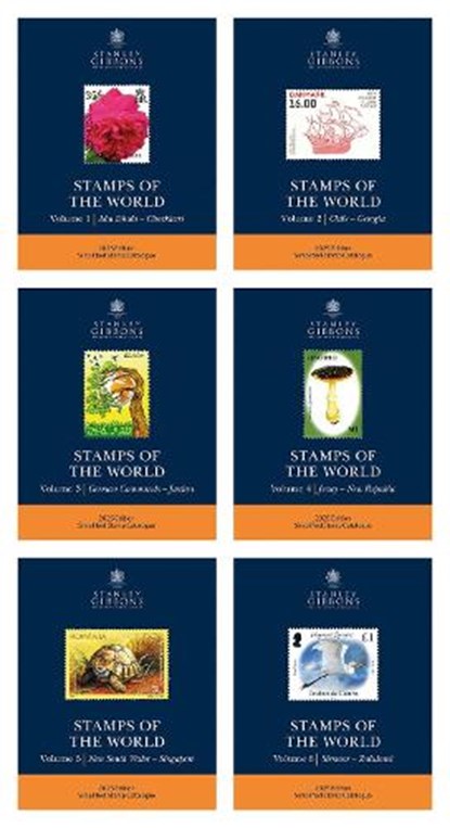 2025 Stamps Of The World - Set Of 6 Catalogues, Stanley Gibbons - Paperback - 9781805179238