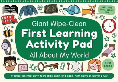 Giant Wipe-Clean First Learning Activity Pad All About My World, Autumn Publishing - Paperback - 9781805855682